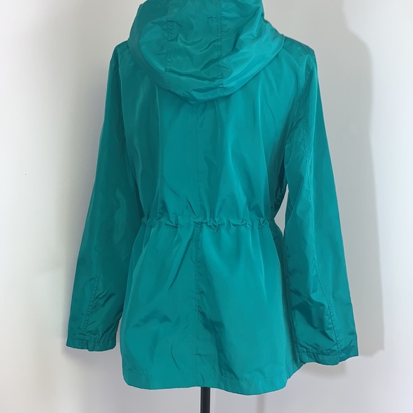 Everlast Sport Women's Jacket Hooded Windbreaker Rain Coat Pockets Green X Large - Picture 5 of 7